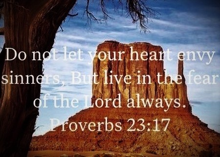 020525 - Do not envy, Prov 23-17