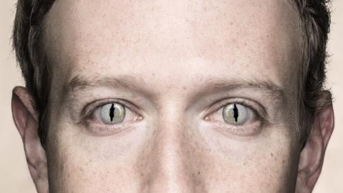 Zuckerberg reptilian snake eyes