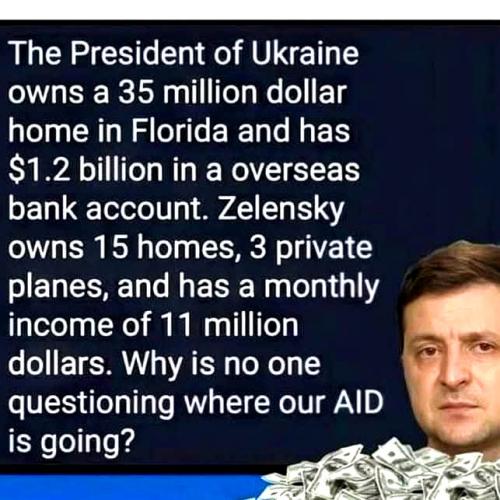 Zelnsky's Missing Millions in His Mansions