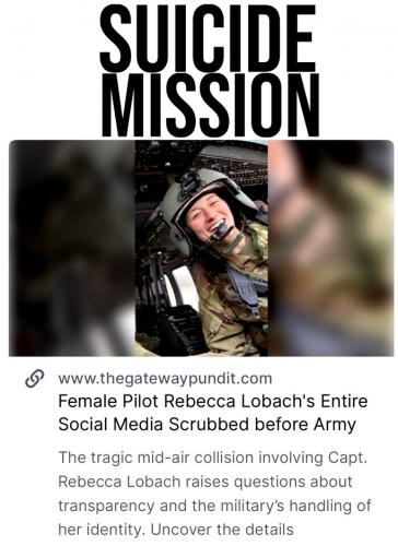 Blackhawk Pilot Rebecca Loback's Suicide Mission