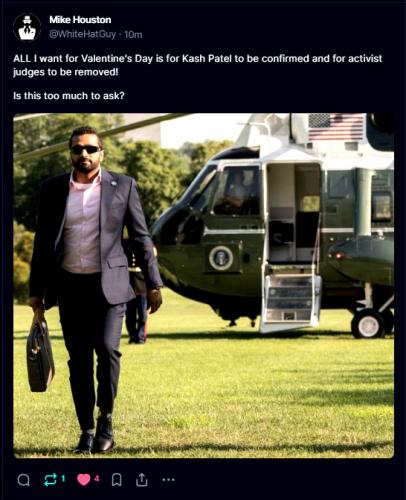 Kash Patel Needs Confirmed