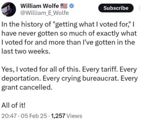 got what I voted for