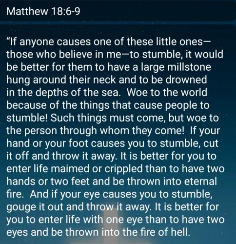 Matthew 18 6 9
