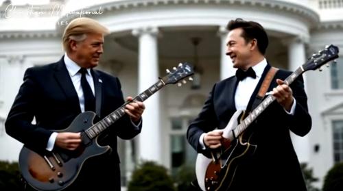 Trump and Elon Musk Singing ~WALKING WITH JESUS~