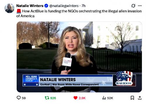 Natalie Winters ~How ActBlue Funds NGO's Orchestration Illegal Invastion~