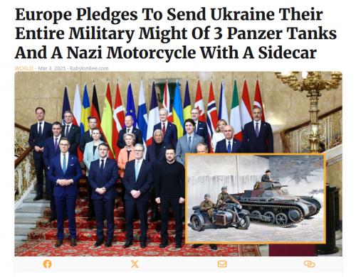 Europe pledges to send Ukraine their entire military might screenshot