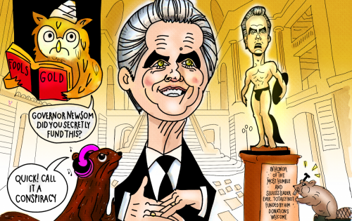 Gavin Newsom Political Cartoon