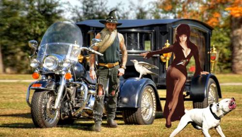 Black Harley Hearse ~Elvira Edition~ Desktop