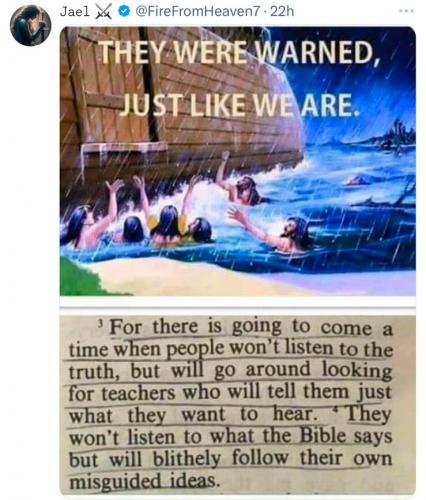 You are being warned