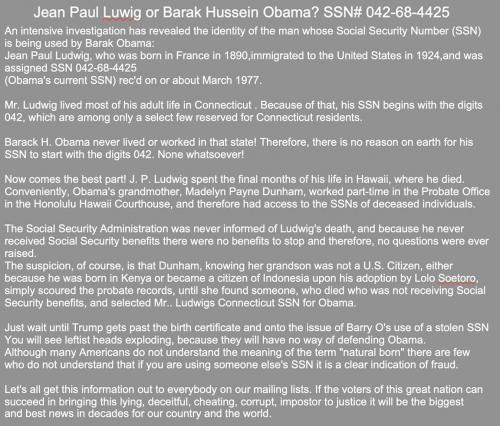 Obama SS#