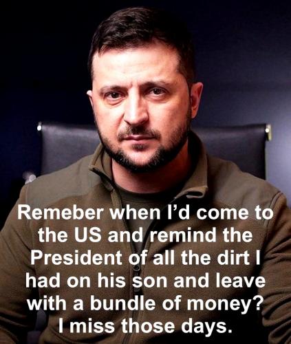 Zelensky's Attitude Adjustment