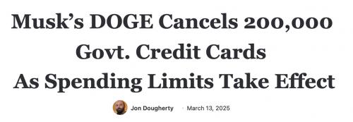 DOGE cancel 200K CC