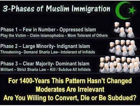 3 phases of Muslim migration