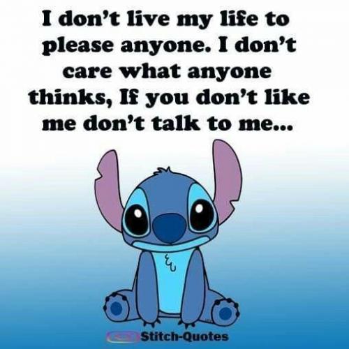 I don't live my