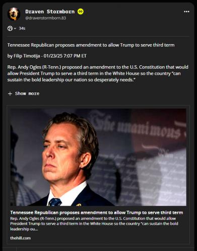 President Donald J. Trump's Third Term