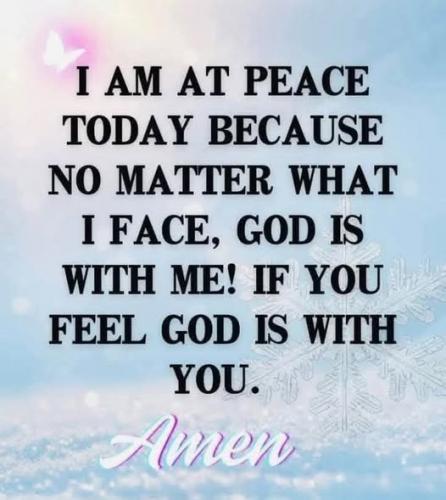 I am at Peace