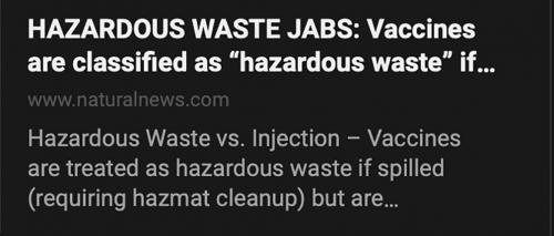 vax spill hazard