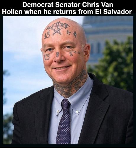 Democrat Senator Chris Van Hollen when he returns from El Salvador