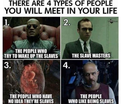 three Percenter 1 - Slaves - four types of people