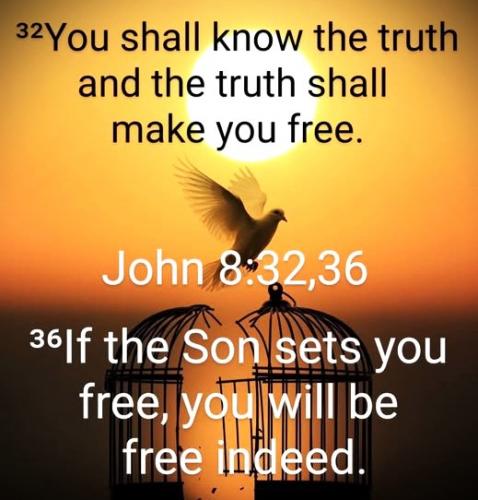042925 - You shall kniw the truth John 8-32,36