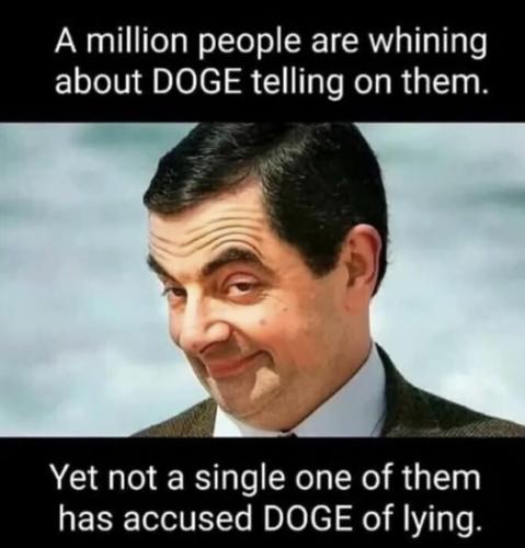 DOGE not lying