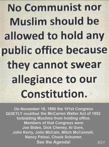 Muslim no Oath