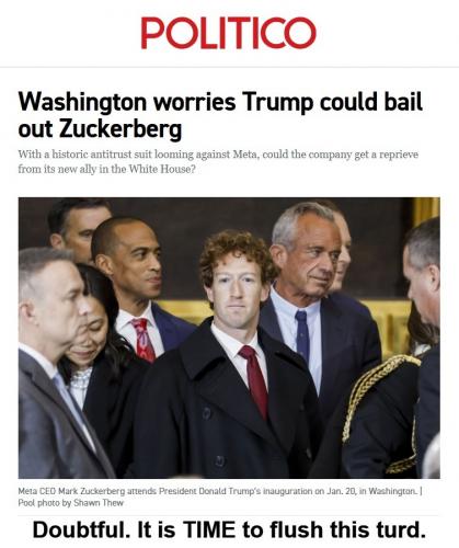 Flush this turd Zuckerberg