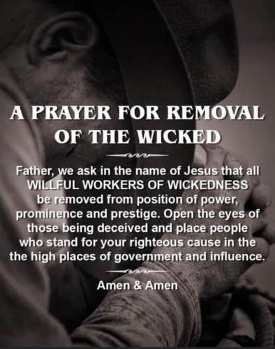 Remove evil, wicked