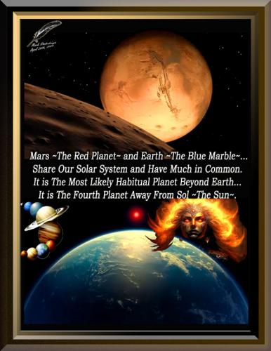 Mars ~The Red Planet~ and Earth ~The Blue Marble~