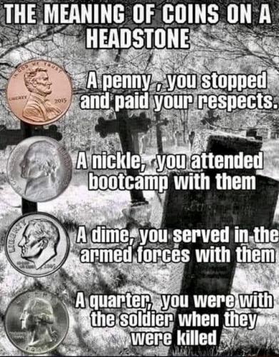 The meanings of the coins