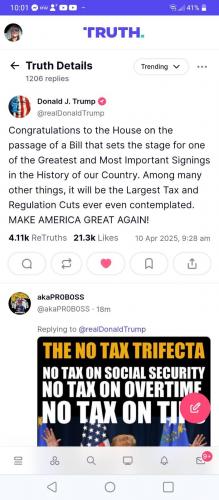 TRUMP SOCIAL SECURITY