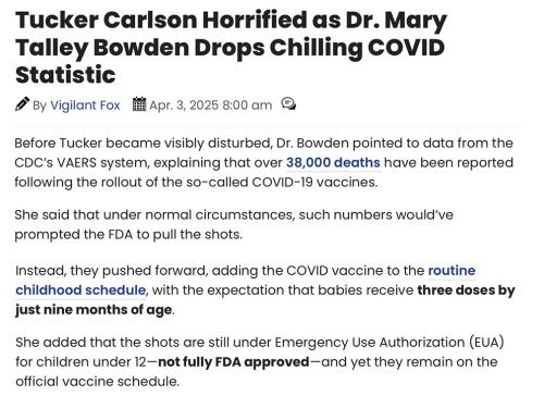 Tuck & Bowden vax