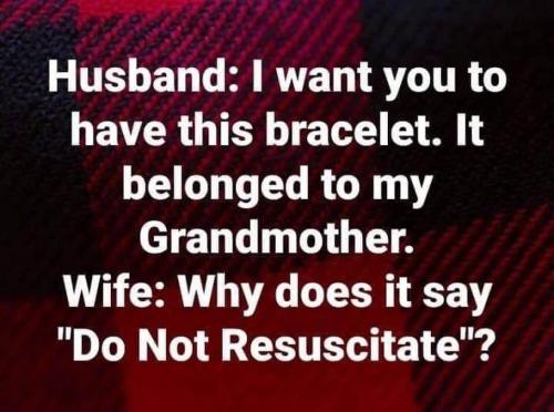 Bracelet - Do not resuscitate