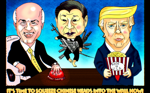 kevin oleary shark tank Donald Trump president x ipolitical cartoon