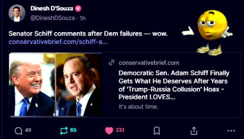 Karma Hits Shifty Schiff