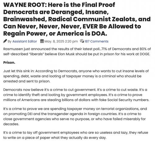 W Root dems never