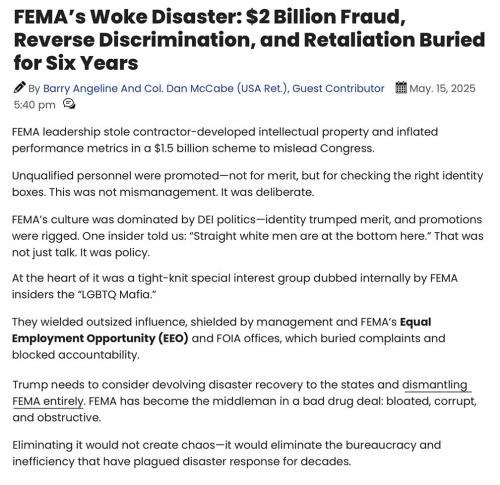 FEMA is disaster
