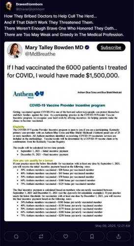 How They Bribed Doctors to Help Cull The Herd Post