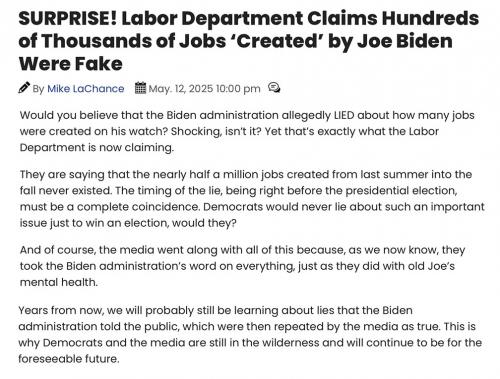 Biden jobs faked