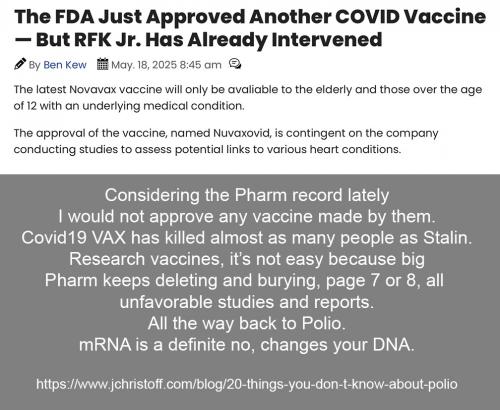 new FDA vax NO
