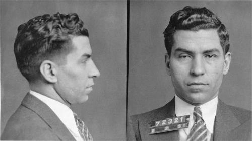 Mugshot of Italian-American mobster Charles Lucky Luciano. February 1931.