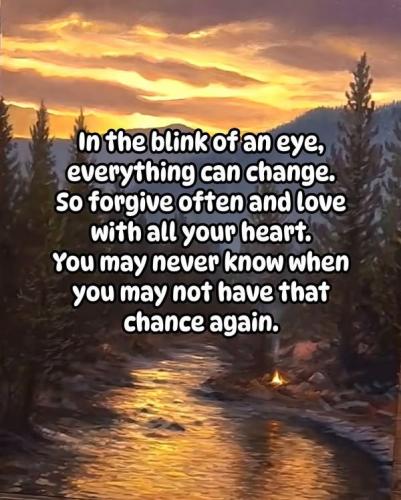In the blink of an eye change