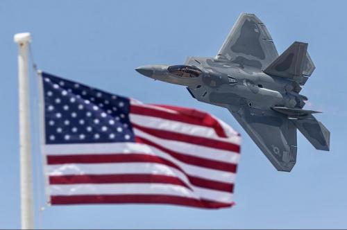 fighter and flag