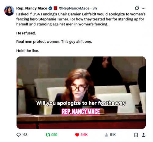 Nancy Mace Defending Women 2