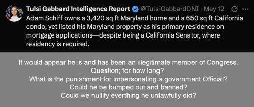 Schiff not CA rep