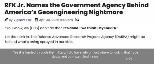 RFKj vs chemtrails