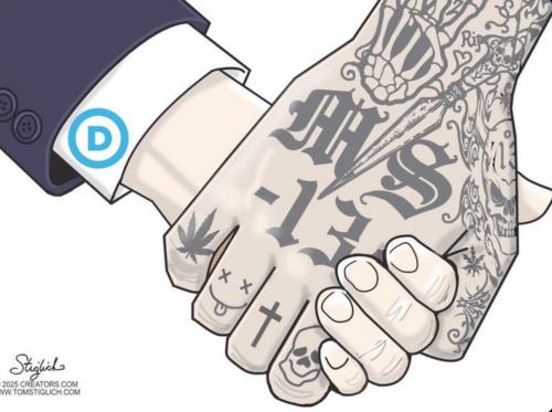 MS13 DEMOCRATS HAND