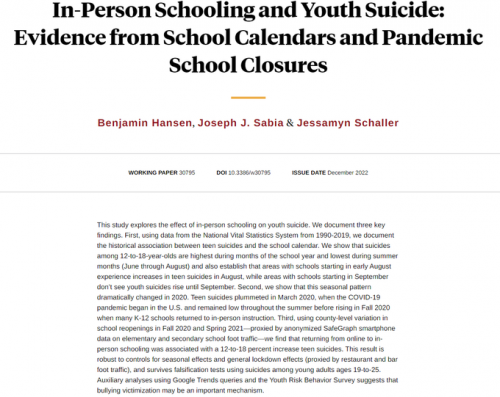 TEEN SUICIDE
