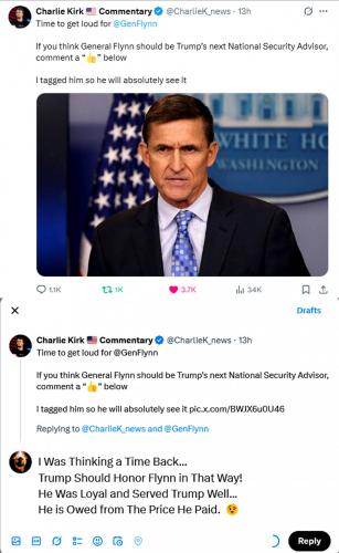 Flynn as Next National Security Advisor