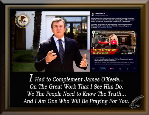 James O'Keefe on Bondi and The Epstein Videos